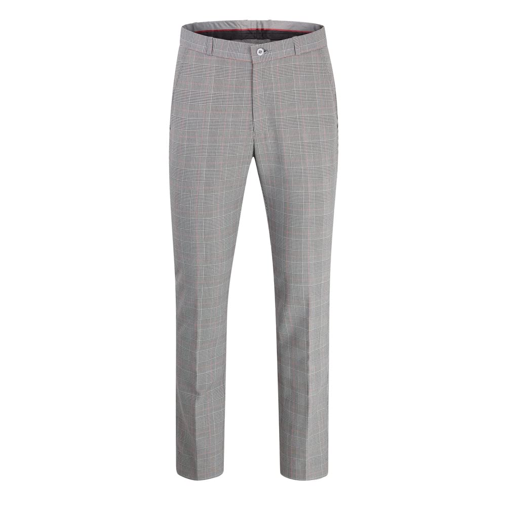 Relco Men's Prince Of Wales Check Sta Press Trousers Size 30-40 (32)