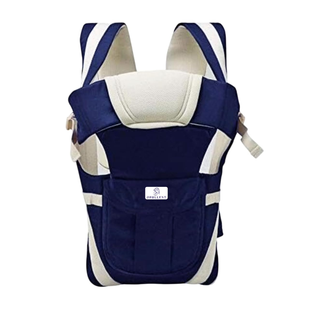 4-in-1 Adjustable Hands-Free Baby Carrier Bag - Front Carry Facing, Baby Safety Belt, Child Safety Strip, Sling & Back Carrier Bag | Suitable for C Section Mother (3 to 36 months) – NAVY BLUE