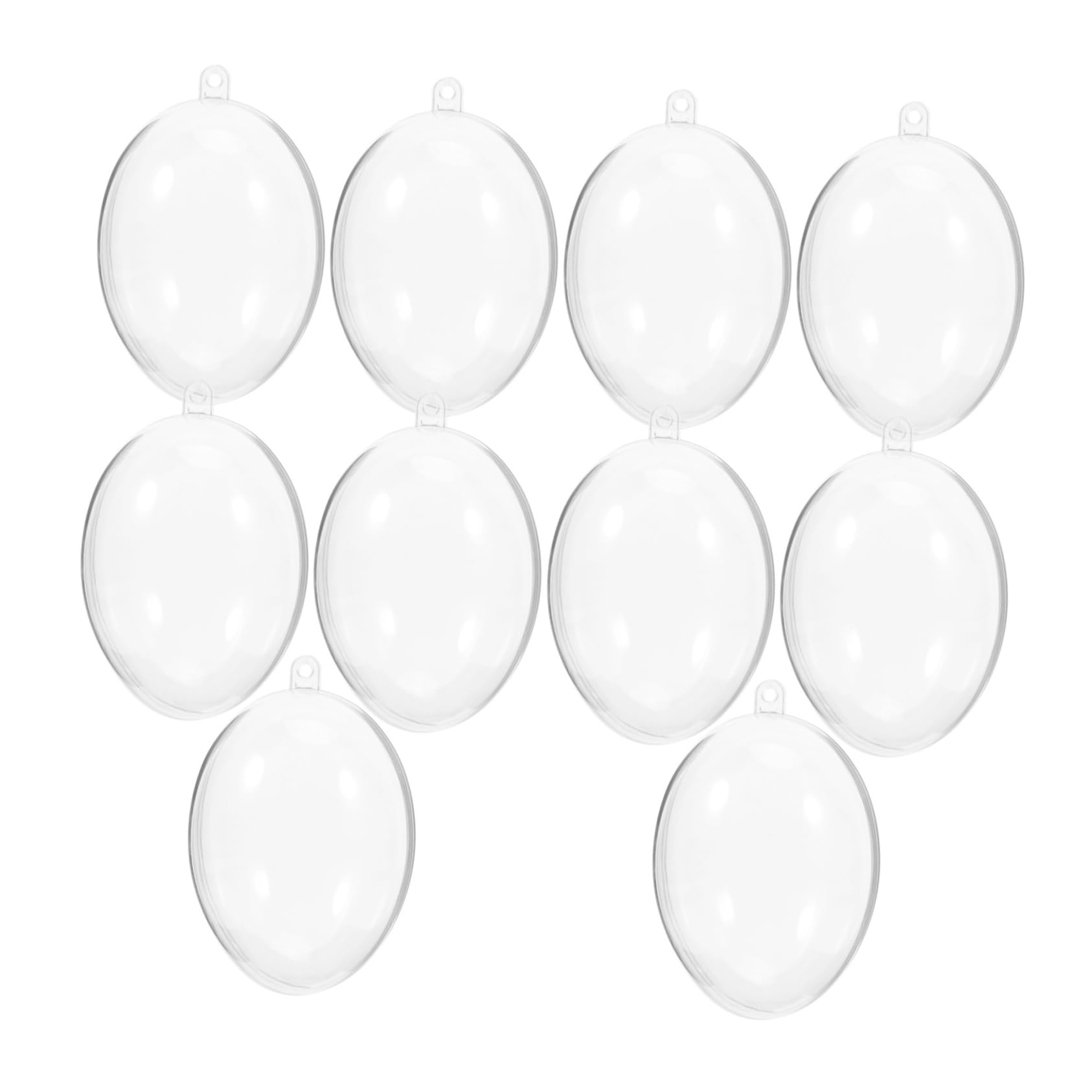 PRETYZOOM 4 Juegos Bola Transparente Bola De Acrilico Rellenable con Decoraciones De Su Elección Árbol De Navidad Colgando Bolas Bola De Decoración De Navidad Acrílico 10 Uds * 4