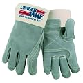 MCR Safety 1735M Lumber Jake Double Leather Palm, Finger and Thumb Full Leather Back Glove, Medium, 1-Pair