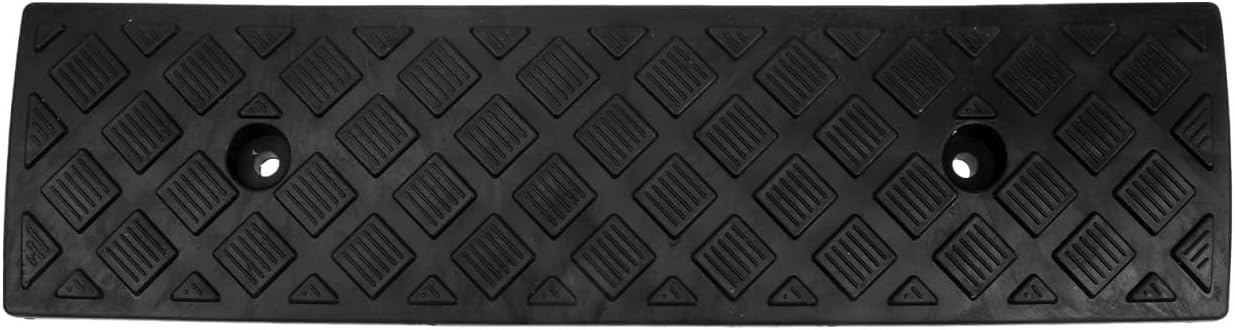 Tofficu Rubber Driveway Curb Ramps Portable Lightweight Driveway Ramp Loading Ramp for Motorcycle Sidewalk Loading Dock3CM 1