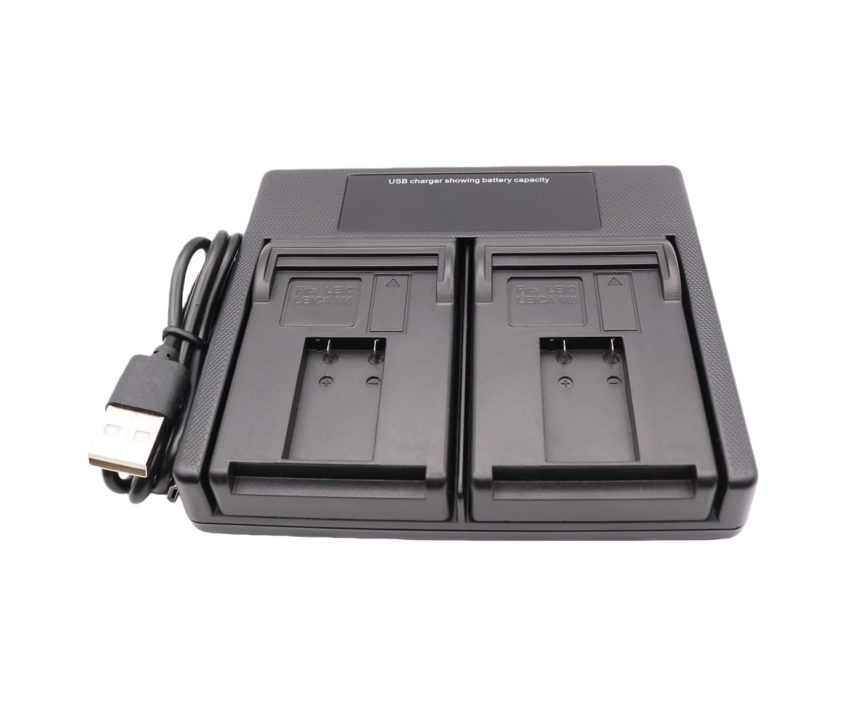 Amazon | USB LCD デュアルバッテリー充電器 ライカ BM8 M8 M-8 M8.2