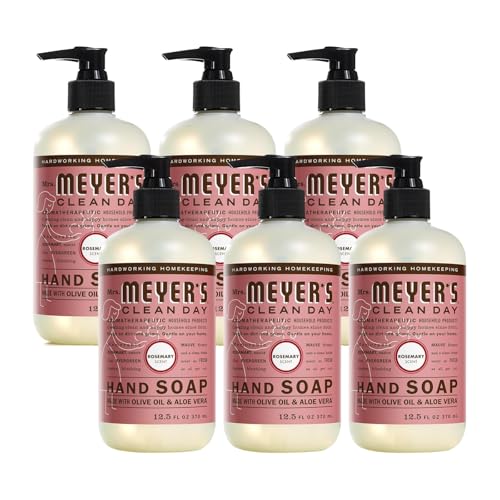 Mrs. MEYER'S Liquid Hand Soap - Rosemary - 12.5 Fl Oz -(Pack of 6)