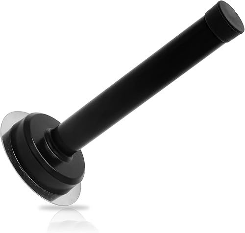 Suiwotin 1 tope de puerta de 5 pulgadas, tope de puerta largo autoadhesivo, tope de puerta de acero inoxidable con amortiguación de sonido, tope de