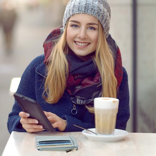 Image of Sodsay Card Case Slim Front Pocket Wallet for Women Credit Card Holder with Keychain | Slim, Front Pocket, Credit Card Holder, with Keychain