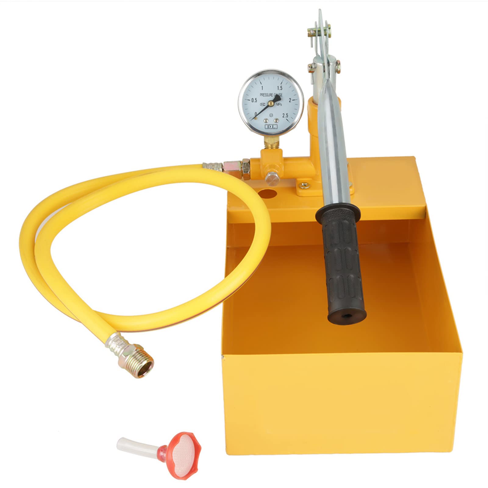 Bomba Hidráulica Manual de Prueba de Presión, 2.5 MPa, 25 kg, Probador Profesional para Tuberías de Agua, Válvulas y Recipientes a Presión