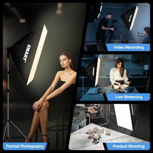 Image of EMART Softbox Lighting Kit, 85W 20 inchx28 inch Softbox for Photography Light 1Pack