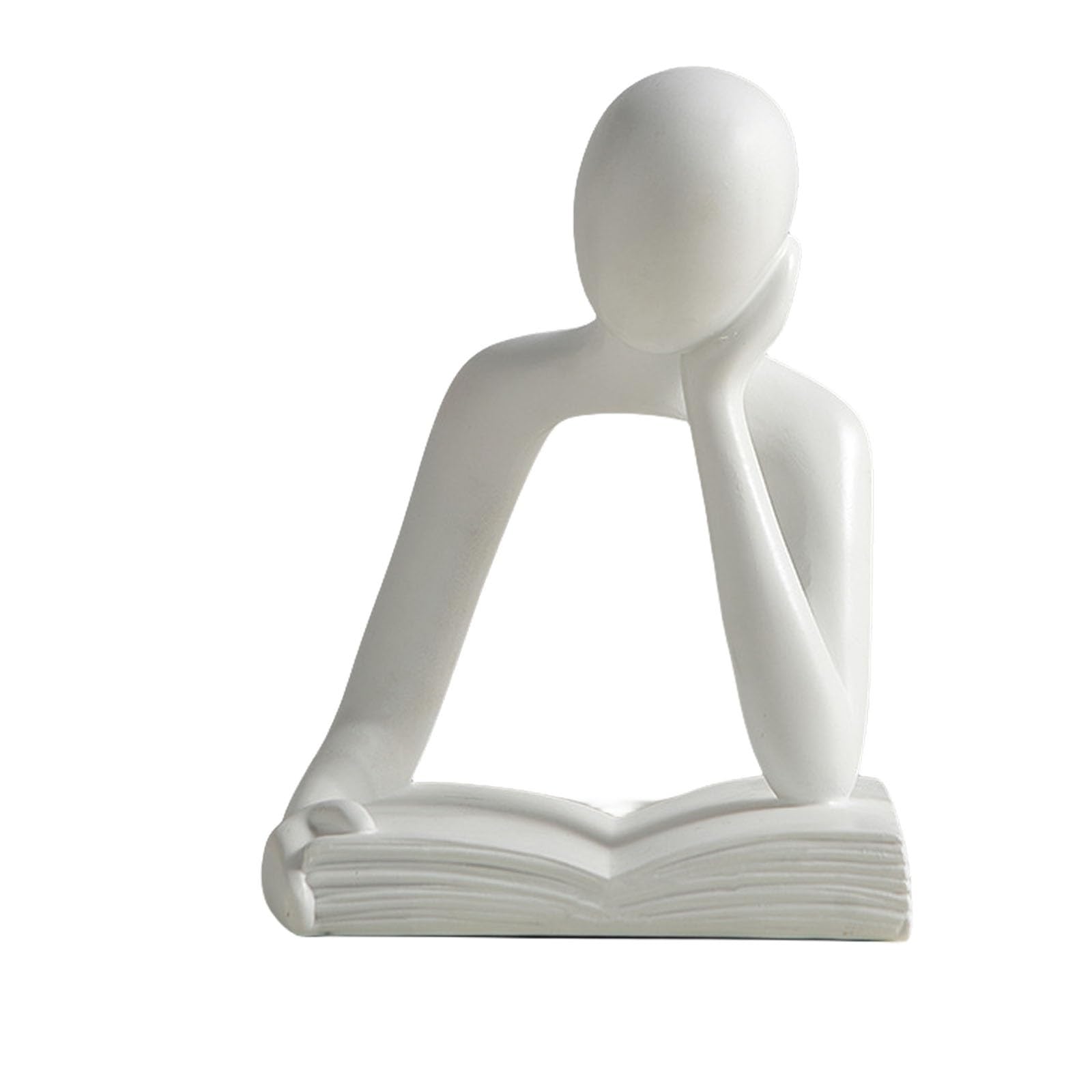 Statua del pensatore astratto, decorazioni for scaffali Mini statue e sculture del pensatore, statua del pensatore in stile astratto in resina, scultura del pensatore moderno, for la libreria ( Color