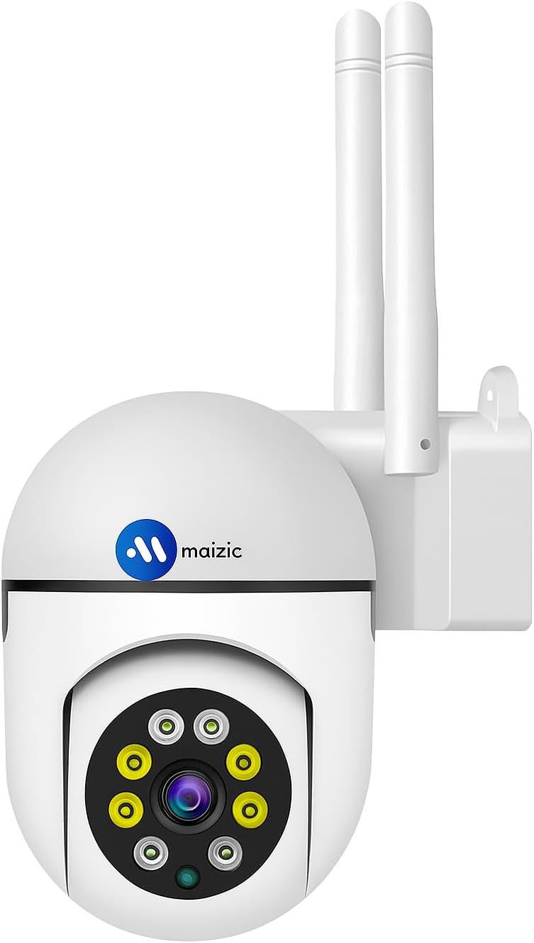 3 MP FHD WiFi Indoor Mini Fox Ptz Security Camera with Color Night Vision, 360� Ptz Rotation, Motion Tracking Two Way Audio and Multi Users View