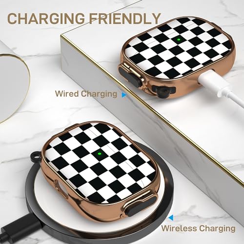 Image of Maxjoy for AirPods Pro 2nd /1st Generation Case with Lock, Cute AirPods Pro 2 Case Lock Protective Hard AirPod Pro Cover for Women Men with Keychain Clip for Airpod Pro (2023 /2022 /2019)