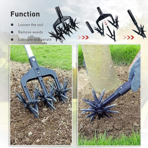 Cultivador manual rotatorio para suelo 23.5 cm miniatura 4