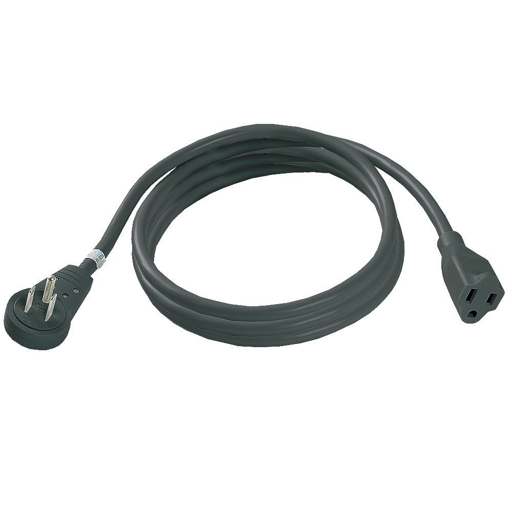 360-Degree Rotating Extension Cord, 6 Foot Flat Extension Cord Plug - Reduces Cable Clutter, Provides Easy Access to Hard-to-Reach Sockets, UL Listed - Black