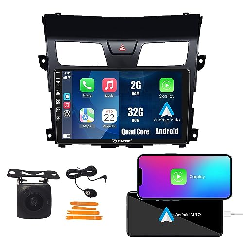 Kunfine Car CarPlay Android Auto Navigation Stereo GPS Radio Camera Display 10