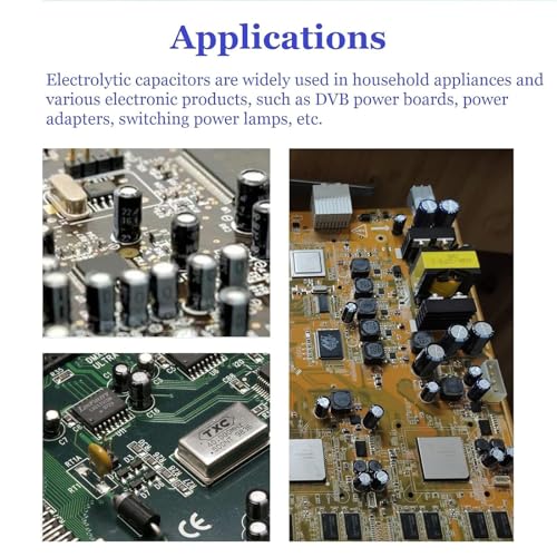 Image of 500Pcs 24Values Electrolytic Capacitor Assortment Kit 10V /16V /25V /50V Range 0.1uF-1000uF, Perfect for Electronics, Power Boards & DIY Projects