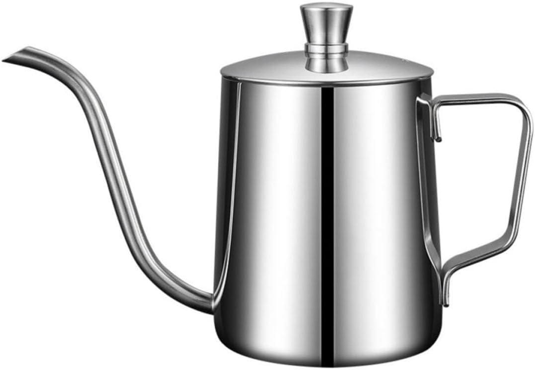 Alipis Coffee Pot Sturdy Silver Hot and Cold Beverage Container Stainless Steel with Lid Mini Kettle Coffee Server for Home Use