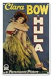 Pacifica Island Art Morgau Filmposter Clara Bow in Hula – basierend auf Hula, Romance of Hawaii von Armine von Tempski – Vintage-Film-Poster von Morgau c.194-8' x 12' Vintage Metall-Blechschild