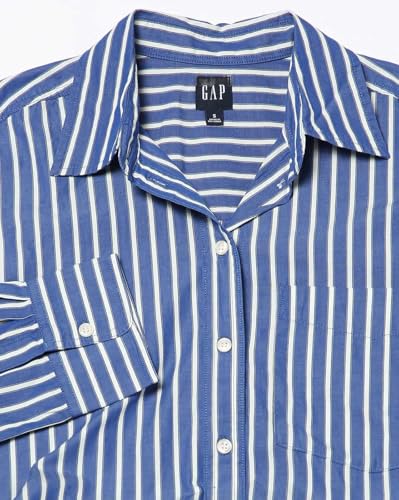 Image of Gap Women Cotton Shirt Mini Casual Dress
