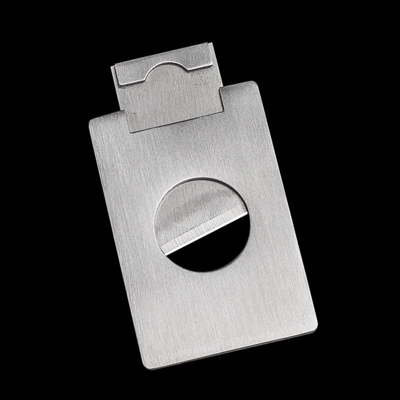 Square Cigar Cutter Portable Stainless Steel Guillotine Scissors Metal Gift