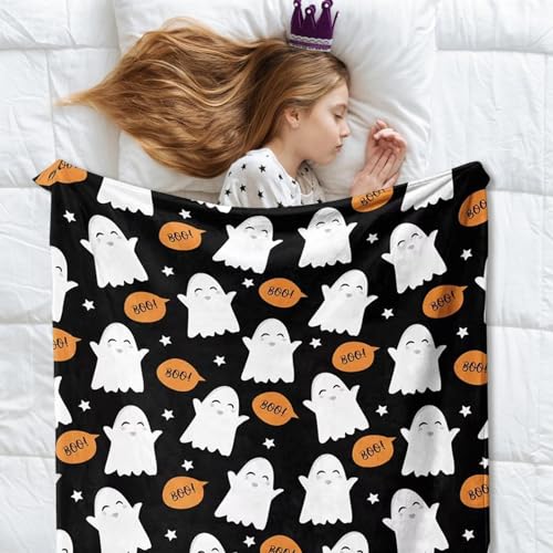 Couverture de lancer fantôme pour soirée cinéma cocooning d'Halloween