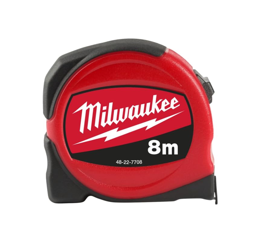 Milwaukee - Flexómetro 8m x 25mm métrica - Tape Measure S8/25-1pc