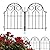 Samamixx Decorative Garden Fence, 10 Panels No Dig Metal Fencing 10.83ft(L) × 22in(H) Animal Barrier Border for Dog, Landscape Edging with No-Dig Stakes for Yard Lawn Patio Flower Beds Outdoor