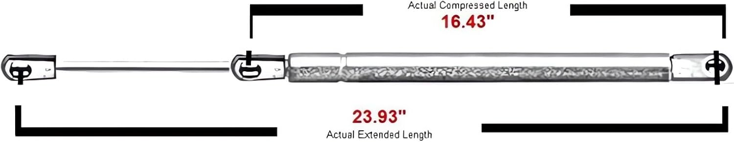 Rear Liftgate Tailgate Gas Springs Supports Struts Shocks 6262 Compatible with Cadillac Escalade 2002-2006, 2000-2004 GMC Yukon, 2000-2004 Chevrolet Suburban Tahoe with Screw Driver for Install