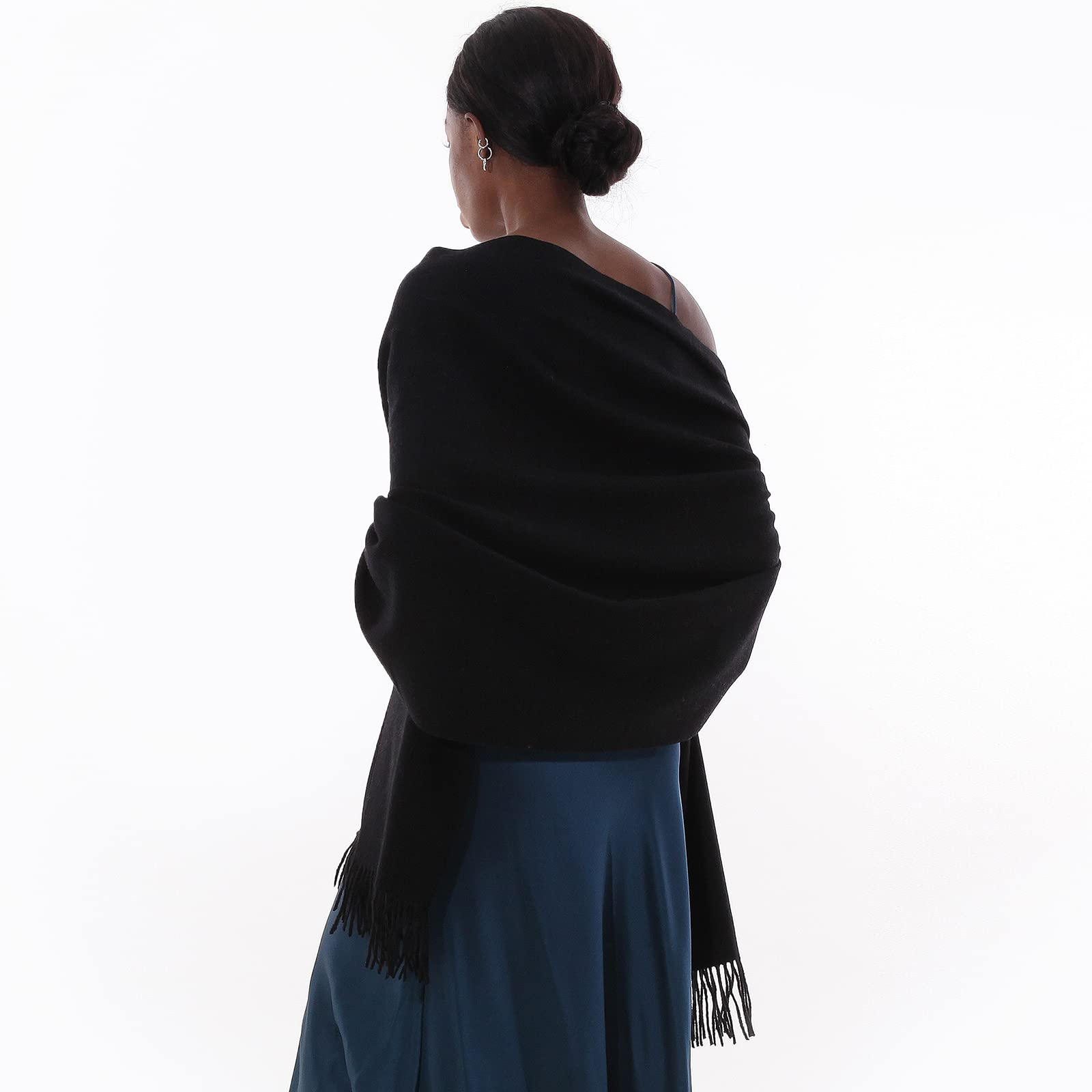 Sciarpa Pashmina Donna Invernale Scialle Sciarpe Elegante Cerimonia Grande Stole Foulard Scialle da Abito Sera