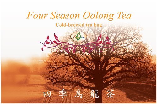 Teawan 60G Cold Brew Oolong Tea Bags - 10 Cold Brew Tea Pack (10 of 6g teabags), Lishan, Shanlin, Alishan Kingshuan, Lugu Dongding, Green Tea, Black Tea, Four Season, Milk Oolong 台灣烏龍冷泡茶包 (Four Season, 10 Pack)