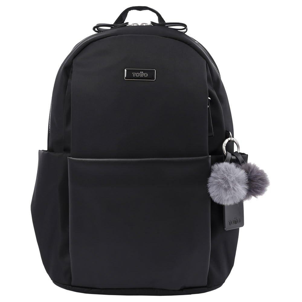 Totto Women's Morral Adelaide 1 Backpack, Black, One Size, Black (black), One size