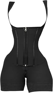 Women Bodysuit Shapewear Full Body Jumpsuit Waist with Breathable Nylon Blend Compression And Wide Straps Suitable for Daily Wear Office Parti, L