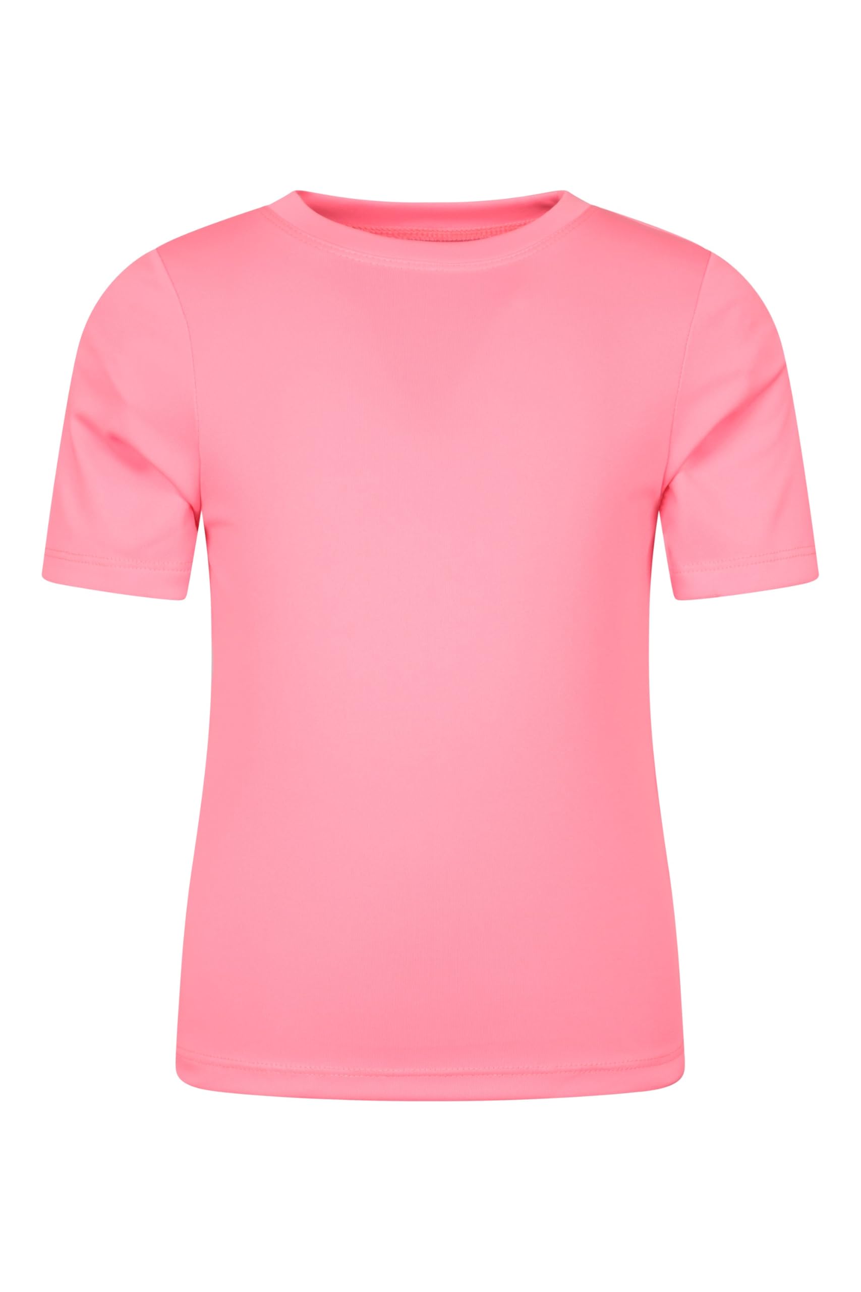 Mountain Warehouse Aqua Kids Swimming T-Shirt - UV Protect Max Tee, Chlorine & Saltwater Resistant, Boys & Girls - Spring Summer, Beach, Pool, Diving, Water Sports Bright Pink 3-4y