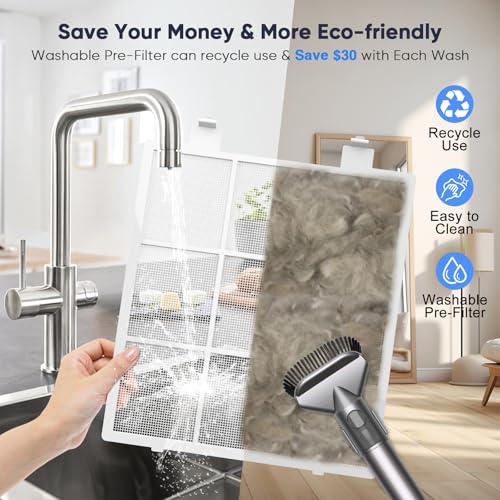 Image of Smart Wifi Air Purifiers for Home Large Room Up to 3000 Ft, DAYETTE Air Cleaner with Washable Filters, Air Quality Monitor, 4 Fan & 22 dB Sleep Mode for Bedroom Living Room