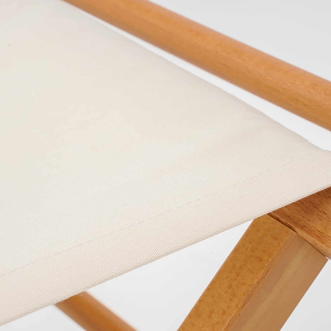 Danieli - Sedia da Regista in Legno per Esterni - Sedie Pieghevoli da Giardino in Legno di Faggio - Telo 100% Acrilico in Diverse Colorazioni - Ideali per Giardino, Terrazza, Spiaggia (Tortora)