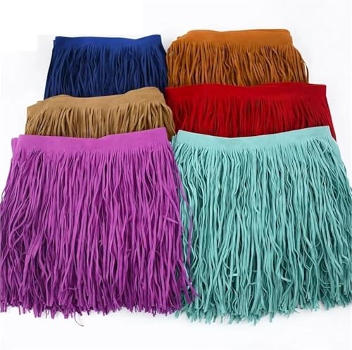 Flecos de ante que no se deshilachan para reparar bajos de vestidos y prendas dañadas 7