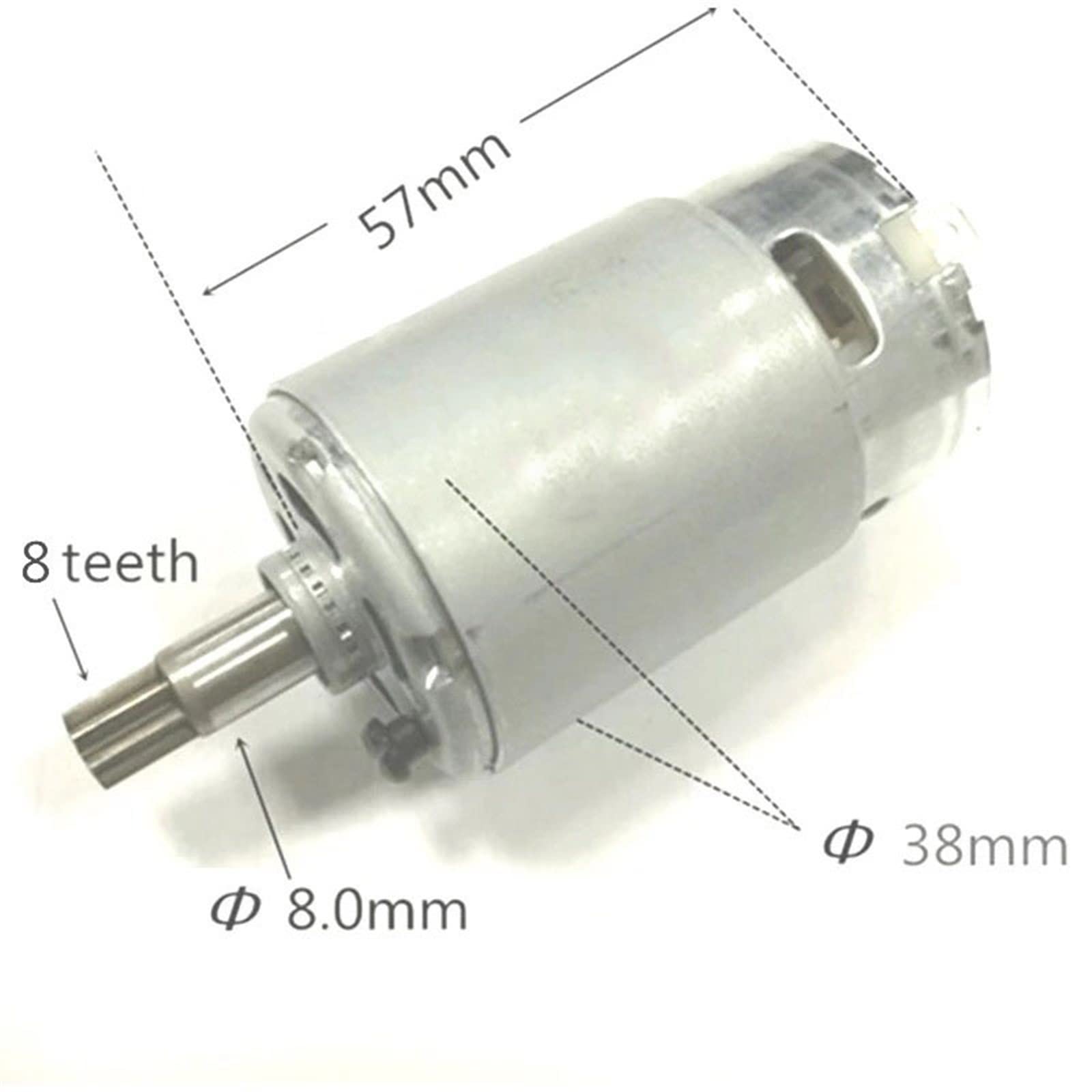 ELLANA Electric Replace 1pcs Cordless Rotary Hammer Drill Motor RS-550VD-6532 Motor 8 Teeth 550 DC Motor Gearbox Ride