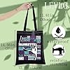 LEVLO Majorette Canvas Tote Bag Baton Twirling Gift Majorette Shoulder Bag For Twirler, Majorette Black Tote, L #2