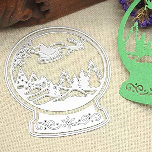 Miniatura 4 de Troqueles de corte de metal de Navidad, moldes de plantilla, herramienta de grabado en relieve para hacer tarjetas, álbumes, álbumes de recortes,