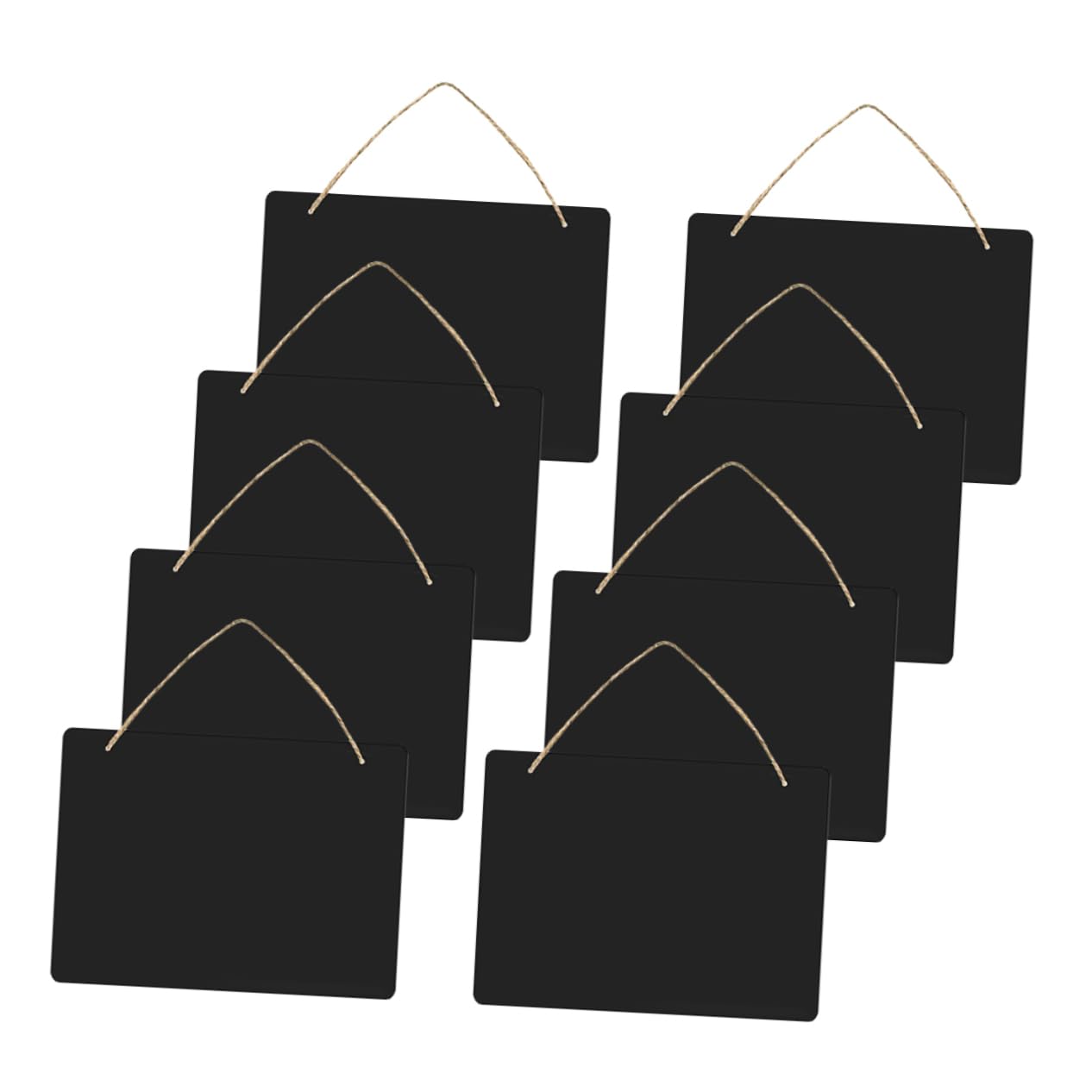 Happyyami Hanging Chalkboard Sign 8pcs Wood Message Boards for Flower Shop Office Home Decor