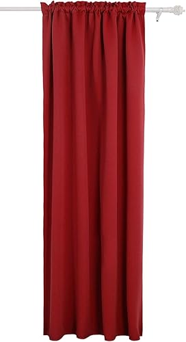 Cortinas opacas Deconovo con barra en tamaño de 42 pulgadas, un panel