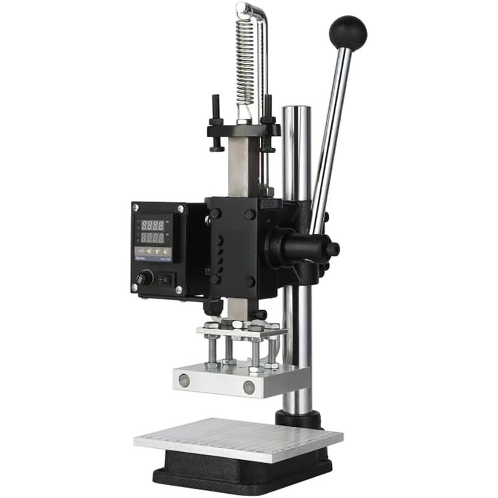 FHRKA Hot Foil Stamping Machine, Leather Bronzing Embossed Heat Press Printer Maker, 0~400℃ Accurate Temperature Control