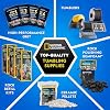 NATIONAL GEOGRAPHIC Rock Tumbler Grit & Media Refill Kit Rock Polishing Supplies Kit, 4-Stage Silicon Carbide Bulk Grit, 1.5 Pounds of Ceramic Pellets, Stone Tumbling & GemFoam Polishing Media