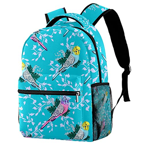 Sac à dos de voyage rose jaune avec porte-bouteille pour enfants
