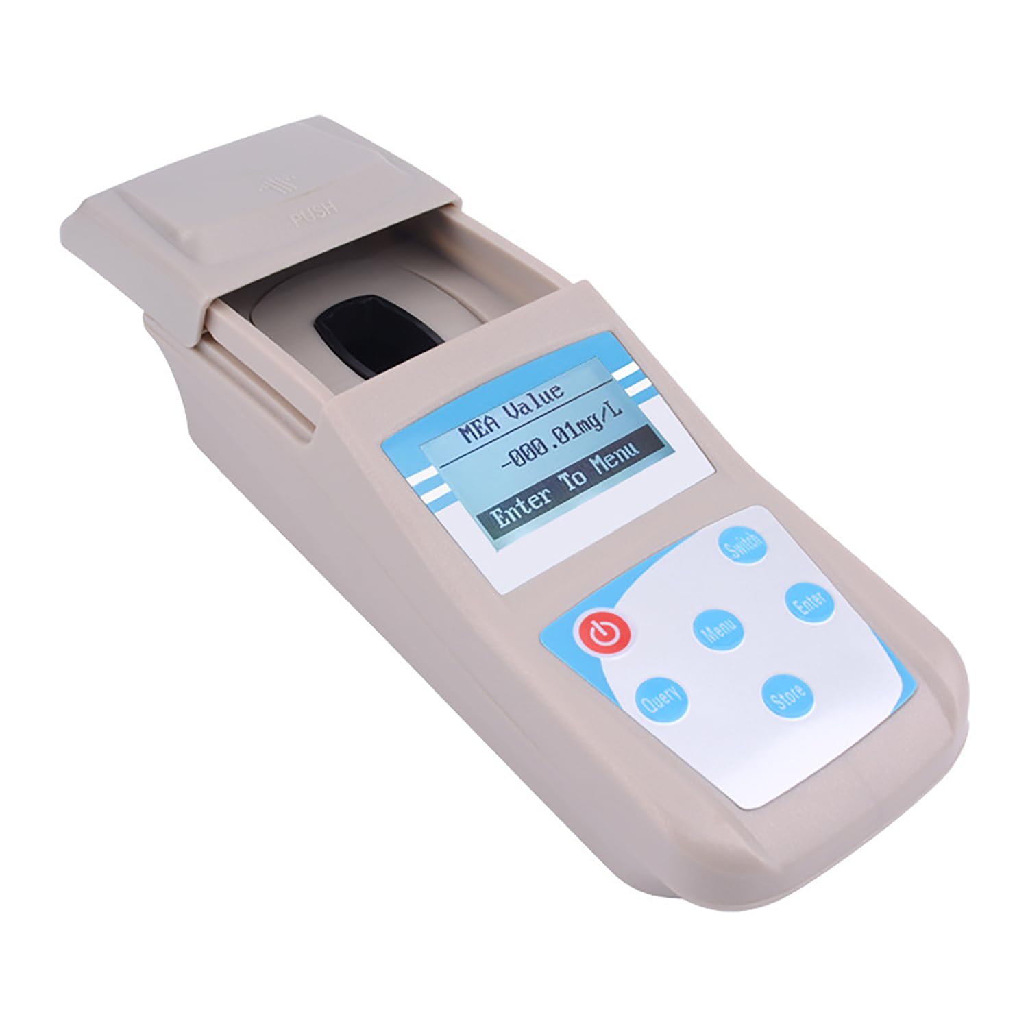Tester di qualità dell'acqua, rilevatore di biossido di cloro portatile, tester PH leggero con valigia, gamma di misurazione 0-5mg/1, per il centro di trattamento spa per la piscina per nuoto a casa