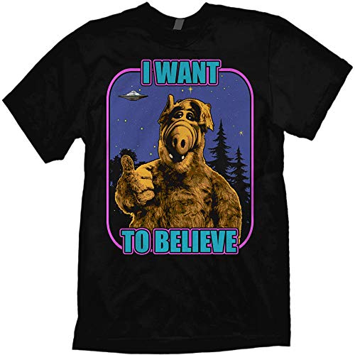 Jared Swart Artwork & Apparel Alf T-Shirt I Want to Believe Black