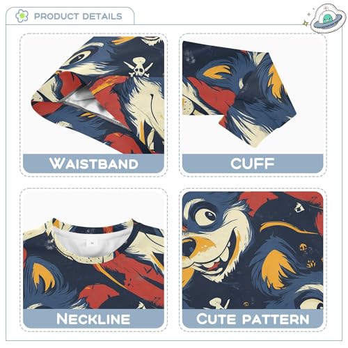 JUNZAN Cartoon Foxy Wolf Big Boys Pullover Hoodie Crewneck Sweatshirt With Hoodie Athletic 4T3