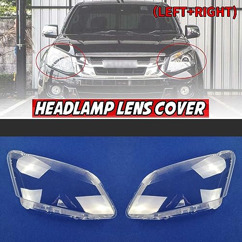Coque phare droit Isuzu D-Max 2012-2016 en verre transparent - 2