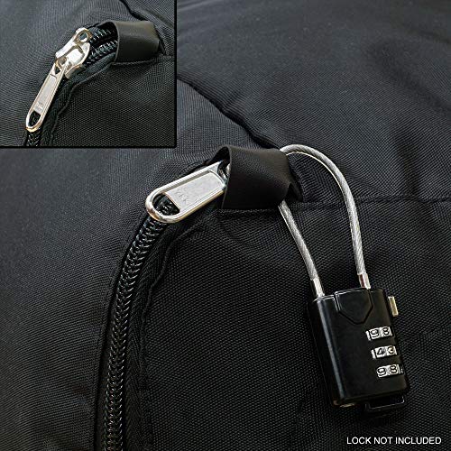 Meister Pack Duffel Bag - Protective Air Travel Case for Backpacks up to 75L - Black