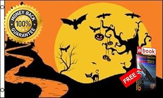 3x5 Trick or Treat Pumpkin Jack O Lantern Flag Happy Halloween Outdoor Banner PREMIUM Vivid Color and UV Fade eBOOK by MOON KNIVES