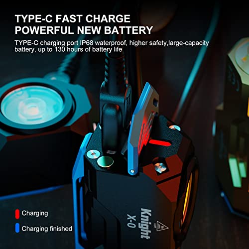 Wuben X0 Rechargeable Mini Flashlight With Magnet, 1100 Lumens Pocket Edc Flashlights, 175° Floodlight Right Angle Flashlight, Super Bright Small Led Flashlights For Camping, Inspection, Repair #TOP4