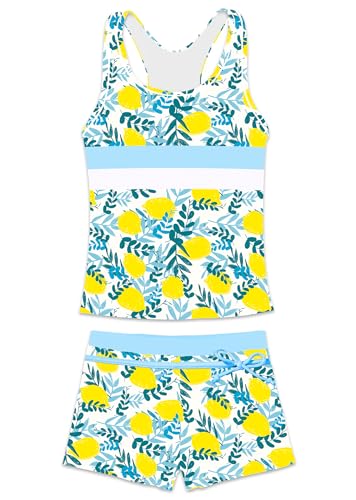 Image of Little Girls' Summer Swimwear Two Piece Boyshort Tankini Kids Swimsuit